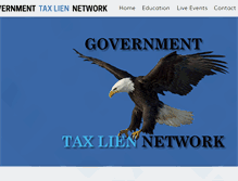 Tablet Screenshot of governmenttaxliennetwork.com